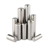 SAJMAKUWLA Stainless steel dowel pins, 50PCS Cylindrical Pin Locating Dowel, Length 4MM 5 6 8 10 12 14 15 16 18 20 25MM 304 Fixed Shaft, M1.5(5mm M1.5)