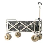 SAJMN Beach trolley Cart Outdoor Foldable Camper, Camper Cart, Picnic Cart, Portable Outing Camping Hand-operated Trolley Trailer Outdoor Carts(M)