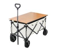 SAJMN Outdoor Trolley Camper Cart, Foldable Outdoor Picnic Cart, Camping Cart, Shopping Cart, Portable Outdoor Cart, Tool Cart Trolley(K,A)