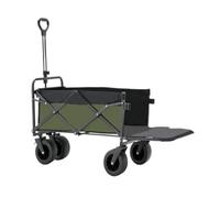 SAJMN Outdoor Trolley Outdoor Camper Cart Foldable Trailer Puller Pull Back Open Camper Outdoor Cart Portable Travel Picnic Cart Trolley(D)