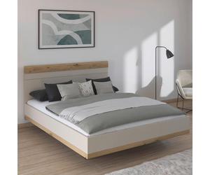 Sajo Bed - Champagne & Artisan Oak - 5ft King Size