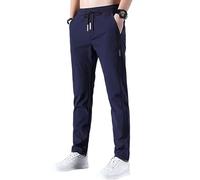SAJOGQ Unisex Quick Dry Pull-On Stretch Pants, Fast Dry Stretch Pants Light and Thin, Waterproof (Blue,2XL)