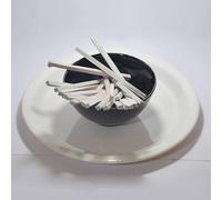 SAJTOX White Earthy Slate Bar Natural Limestone Slate Chalk Pencil 5-9 mm (250 Grams)