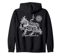 Sak Yant Singha Lion Tattoo Ki Lane Power Thailand Yantra Zip Hoodie