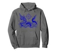 Sak Yant Tattoo Naga Serpent Protection Love Thailand Yantra Pullover Hoodie