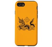 Sak Yant Tattoo Naga Serpent Protection Love Yantra Thailand Case for iPhone SE (2020) / 7/8