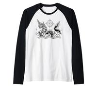 Sak Yant Tattoo Naga Serpent Protection Love Yantra Thailand Raglan Baseball Tee