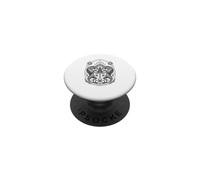 Sak Yant Thai Tattoo Twin Tiger For Muay Fighter Thailand PopSockets Adhesive PopGrip