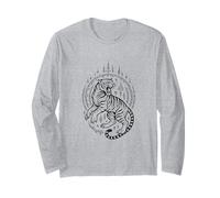 Sak Yant Tiger Thai Tattoo Style Power Design Long Sleeve T-Shirt