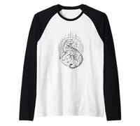 Sak Yant Tiger Thai Tattoo Style Power Design Raglan Baseball Tee