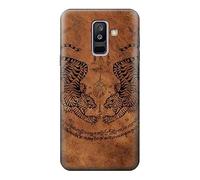 Sak Yant Twin Tiger Case Cover For Samsung Galaxy A6+ (2018), J8 Plus 2018, A6 Plus 2018