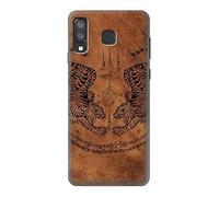 Sak Yant Twin Tiger Case Cover For Samsung Galaxy A8 Star, A9 Star