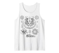 Sak Yant Twin Tigers Paed Tidt 8 Directions Tattoo Thailand Tank Top