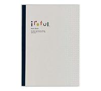 SAKAEテクニカルペーパー iroful 75 GSM Notebook, 8.27" x 5.85", 160 Pages, 5mm Dotted, White, 1 Pack (PI-A5DBW)