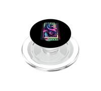 Sakai City Synthwave 80s Koi Carp Asian Vaporwave PopSockets PopGrip for MagSafe