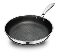 SAKAMOSH 26CM Nonstick Frying Pans, Hybrid Ceramic Stainless Steel Pan, Skillet with Stay-Cool Handle, Non Toxic, PFAS PFOA PTFE Free, Oven & Dishwasher Safe, Induction, Compatible with All Cooktops