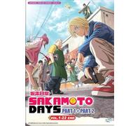 Sakamoto Days - Season 1+2 Vol. 1-22 End ENGLISH DUB, All Region