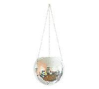 Sakamura Ball Shape Hanging Flower Pot, Mirror Disco Ball Hanging Plant Pots, Disco Ball Plant Planter With Chain, Boho Style Modern Household Garden Decoration