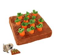 SAKAMURA Dog Food Distribution Toys, 12 Dog Carrot Plush Puzzle, Hide And Seek Carrot Farm Dog Games, Slow Feeder Bowl For Dogs Cats, Set For Small Medium And Large Dogs