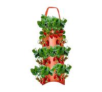 SAKAMURA Hanging Planter, Breathable Canvas Strawberry Planter, Flower & Vegetable Grow Bags