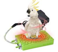 Sakamura Heated Bird Perch - 5W Thermostatic Flat Bird Heater for Cage | Constant Temperature Pet Perch Warm Support for Hamster, Chinchilla, Parrots