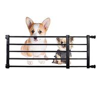 Sakamura Retractable Dog Gate for Stairs | Retractable Dog Gate for Stairs - Portable Folding Child's Safety Gates Install Anywhere, Safety Fence for Hall Doorway Wide 42.02"-Black
