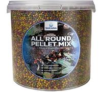 SAKANA All Round Pond Pellets | Premium Quality Fish Food Mix | Healthy, Nutritious & Balanced Daily Feed for Aquatic Fish | High Protein Mixture, Great Source of Vitamins & Easily Digestible (5L)