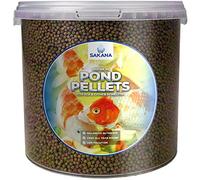 SAKANA Pond Fish Pellets | Premium Quality Aquatic Food Mixture | Healthy and Nutritious Daily Feed for Ornamental Cold-Water Aquarium Fish | Easily Digestible & Great Source of Vitamins (10L)