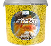Sakana Yellow Aquatic Fish Gravel - Substrate Aquarium Tank Pond Décor Stones (2.5 Litre Tub)