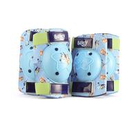 Sakar Bluey Elbow and Knee Pads for Kids, Protective and Comfortable Outdoor Gear Set for Ages 3+ with Adjustable Velcro Straps, Shock Absorption, Bike Knee Pads for Boys and Girls
