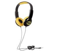 Sakar Warner Bros Batman Kids Safe Over The Ear Headphones HP2-03082 | Kids Headphones, Volume Limiter for Developing Ears, 3.5MM Stereo Jack, Recommended for Ages 3-9, Yellow