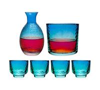 Sake Set and Container as Drinkware Liquor Serving Set with Sake Bottles Kit, for Whisky, Vodka, Beer, Various Drinks, Party, Home, Bar Enjoyment