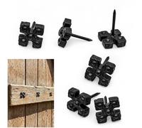 SaKeGa Medieval Iron Clavos Decorative Nails (Set of 6) - Cast Iron Clavos for Wood | Rustic Decorative Nail Heads, Nailhead Studs & Gothic Bolts for Doors & Furniture