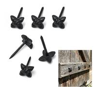 SaKeGa Mystic Colonial Solid Cast Iron Decorative Studs Vintage Nailhead Clavos for Doors, Cabinets & Furniture - Victorian, Gothic, Steampunk, Baroque & Retro Style Hardware : Pack of 6