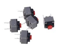 SAKEIOU 5pieces Micro Switch 6 * 6 * 7.3 mm Square Silent Switch Button Mouse DIP Microswitch Micro Switches