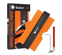Saker Contour Gauge (10 Inch Lock) Profile Tool-Adjustable Lock-Men Gifts for Men Dad Him Boyfriend Husband-Precisely Copy Irregular Shape Duplicator-Irregular Welding Woodworking Tracing