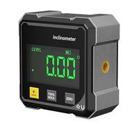 Saker Digital Laser Angle Finder Protractor Tool,Magnetic Angle Gauge Finder with 4-Sided Magnetic Base,4×90° High Accuracy Measuring Tool with Large LED Display,Level Box for Hanging(1pc)