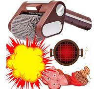 Saker Electric Grill Cleaner Bristle Free: Bbq Power Brush For Grill Cleaning, 304 Stainless Steel Barbecue Cleaner, Cordless Rechargeable Detachable 350 Rpm Spinning Roller For Outdoor