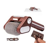 Saker Electric Grill Cleaner Bristle Free, Bbq Power Brush For Grill Cleaning, Spinning Grill Brush with LED,304 Stainless Cordless Steel Barbecue Cleaner,Detachable 350 RPM Stainless Roller Brown