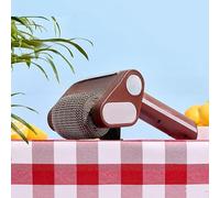 Saker Electric Grill Cleaner Bristle Free, Saker Electric Bbq Grill Cleaner, Led Light, Rechargeable Stainless Steel Roller For Cast Iron/Ceramic Grates, Dishwasher Safe (Brown)