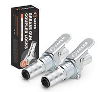 Saker Grease Gun Coupler-Upgrade to14000 PSI,Duty Quick Release Grease Couplers,Compatible with All Grease Guns 1/8" NPT Fittings(2 PCS)