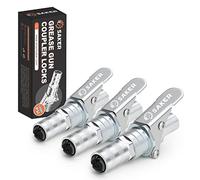 Saker Grease Gun Coupler-Upgrade to14000 PSI,Duty Quick Release Grease Couplers,Compatible with All Grease Guns 1/8" NPT Fittings (3 PCS)