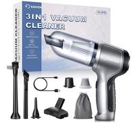 Saker Handheld Mini Vacuum Cleaner Cordless,Electric Compressed Air Duster, Mini Car Cleaner with Brushless Motor 12000PA Powerful and Type C, Wireles