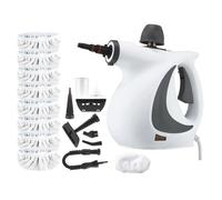 Saker Sakerplus Handheld Pressurized Steam Cleaner,Power Washer,with 1 Set Accessories, Multi-Purpose Steamer for Cleaning Car, Furniture, Floor, Upholstery, Grout and Tile (1 set+8 fabrics)