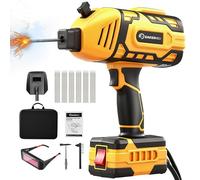 SakerNeo Compact Handheld Welding Machine 220V IGBT Inverter, 20-120A Adjustable with 5-Step Dial, Lightweight Portable Welder for Electrodes 3/32 to 1/8 Inch - Ideal for DIY, Home Repair (Yellow)