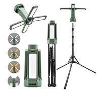 SakerNeo Portable Camping Light with Stand 67'' Rechargeable Work Light - 6500Lumen, 20000mAh Battery, 2700K-6000K Dimmable Camping Lattern with Magnetic Base for Camping, Garage, Emergency