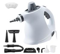 Sakerplus Handheld Steam Cleaner, 1050W Pressurized Steamer with 7 Accessories, Fast Heat-Up for Chemical-Free Deep Cleaning of Tile, Grout, Upholstery, Car Interior, and Kitchen (1 Set Steam Cleaner)