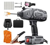 Sakerplus Portable Welding Machine, Welder Machine 110V, ARC Portable Welder with IGBT Inverter 5 Variable Current Adjustment, 30pcs 3/32" Wire Rods, Welding Helmet, Carring Case Included