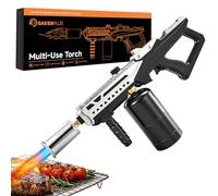 SakerPlus Propane Torch Gun - Powerful Grill & Kitchen Cooking Torch Head, Adjustable Flame Blow Torch for BBQ, Sous Vide, Steak Searing, Campfire & Charcoal Starter (Propane Tank Not Included)