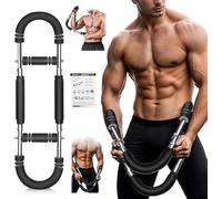 SakerPlus Twister Arm Trainer, Adjustable Spring Chest Expander Forearm Strengthener, Triceps, Biceps, Shoulder, Back Workout bar Equipment, Portable Upper Body Exerciser for Home Fitness 40KG